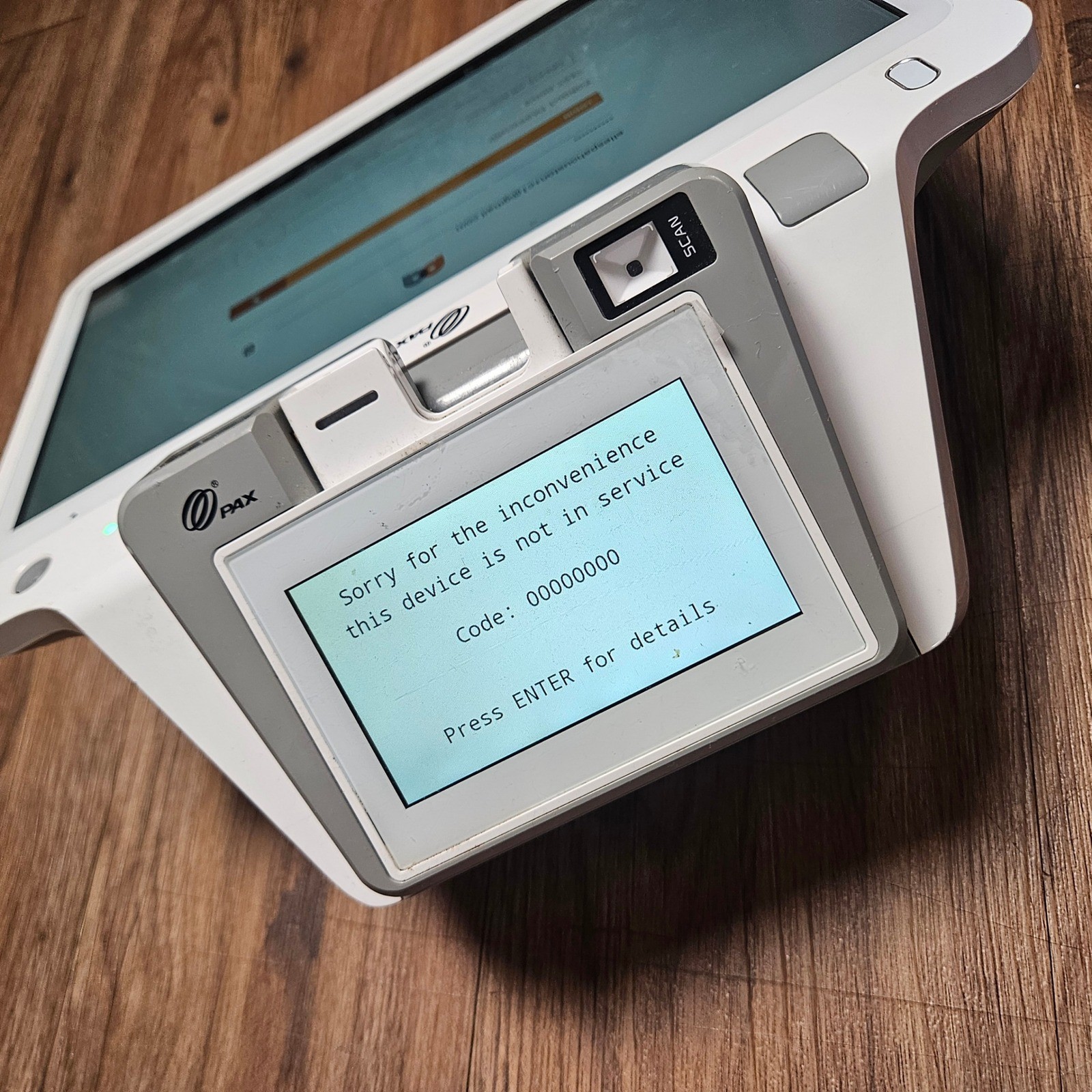 PAX E700 All In One Smart POS Terminal Payment Android Touchscreen System White