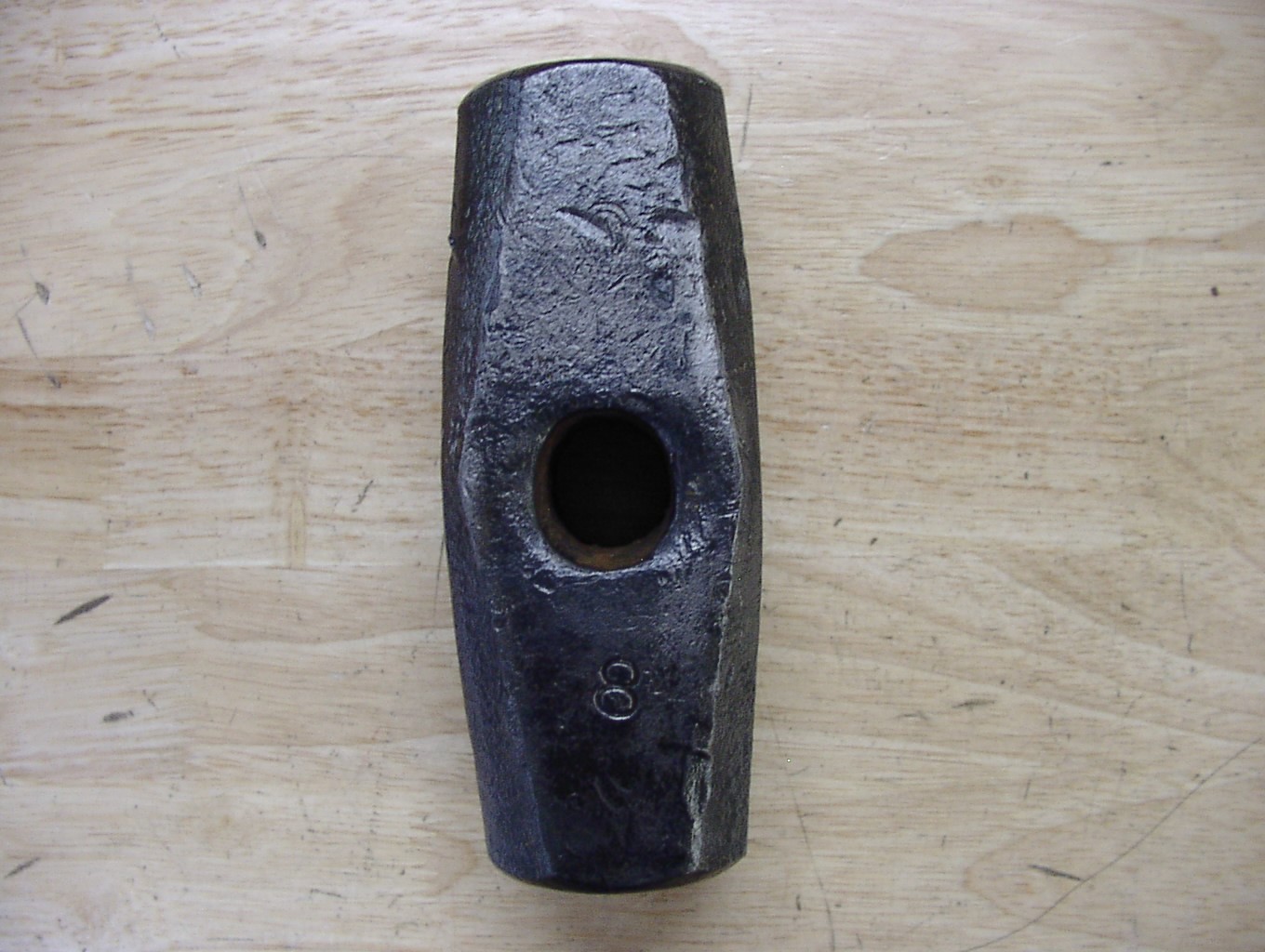 Atha 8lb Sledge Hammer Head,6-9/16" Long,2-1/8" Oct. Faces,110+ Yrs Old,,XLINT!