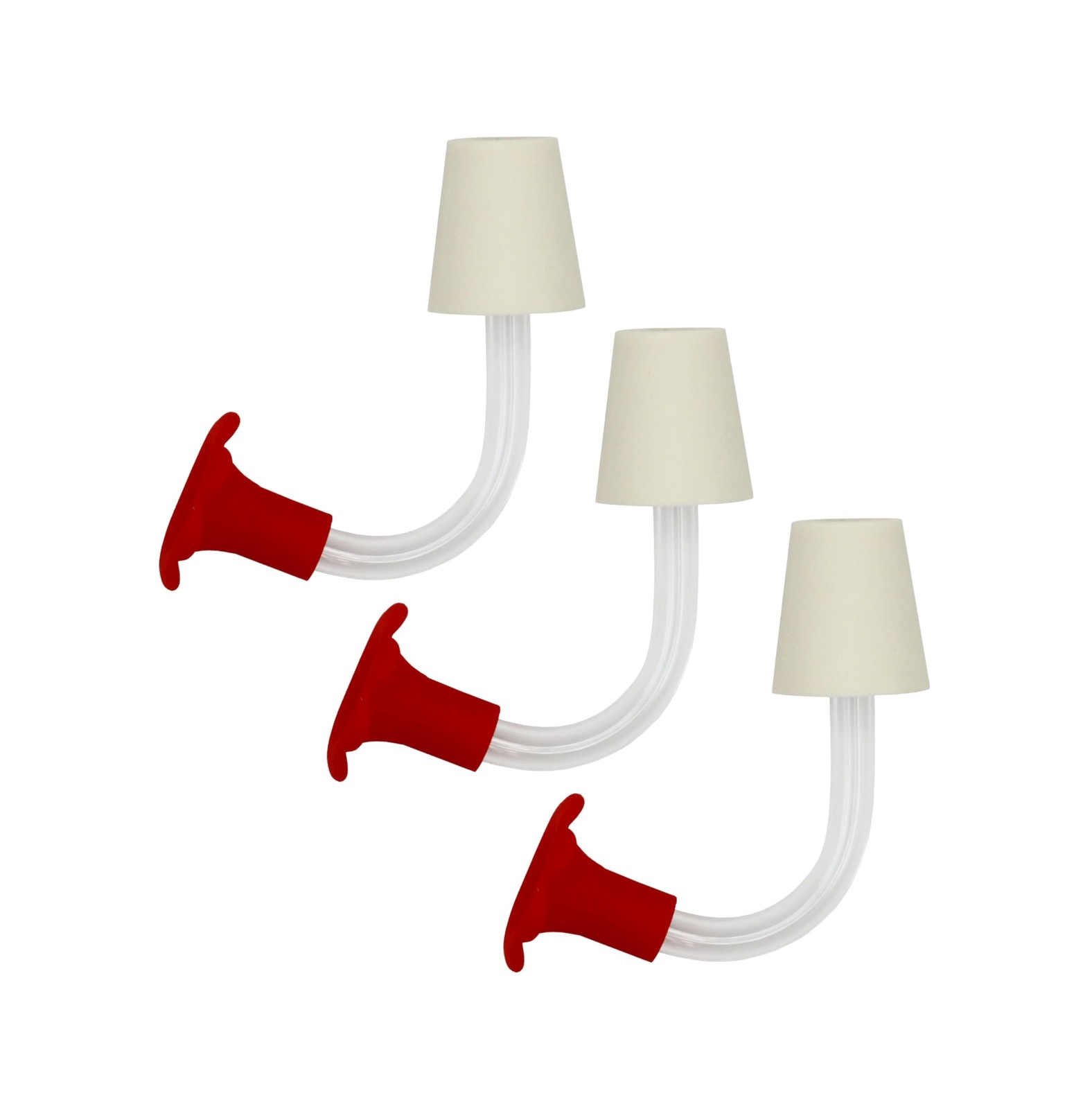 Creative Hobbies Floral Tip Hummingbird Feeder Tubes for DIY Red