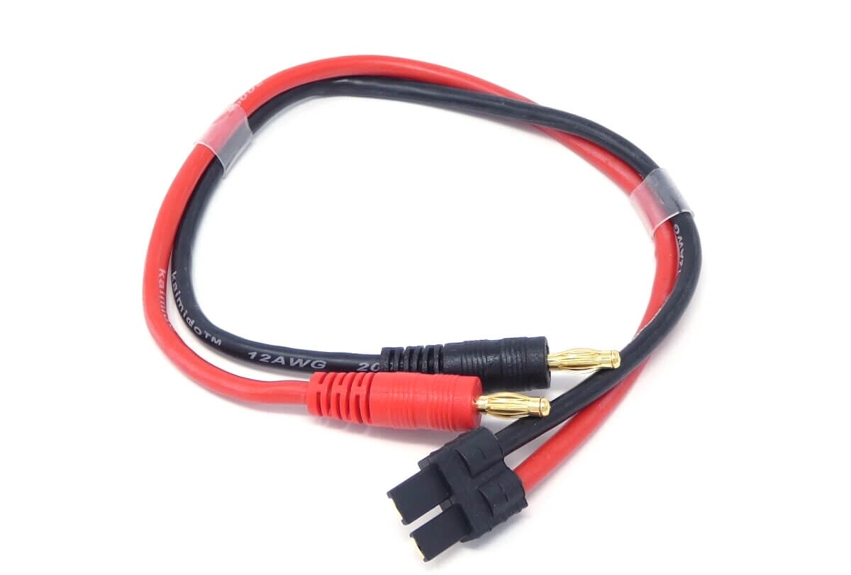 MT Racing Traxxas TRX to Banana Plug 12" Charge Lead MTR1005