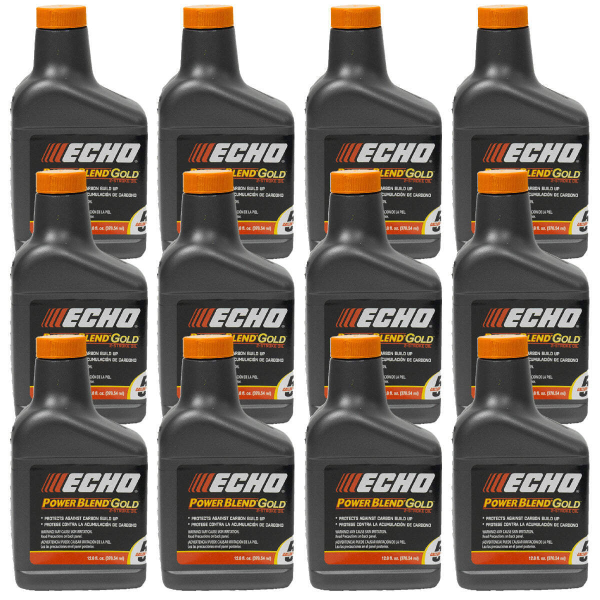 12 Pack Echo Oil 12.8 oz Bottles 2 Cycle Mix for 5 Gallon - Power Blend 6450005