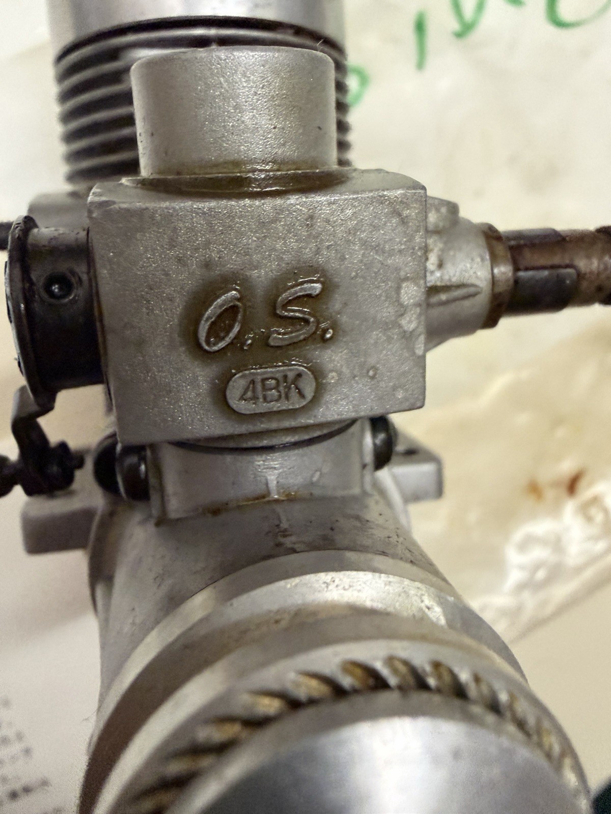 OS MAX 40F SR RC Engine with Box, Muffler & Instructions