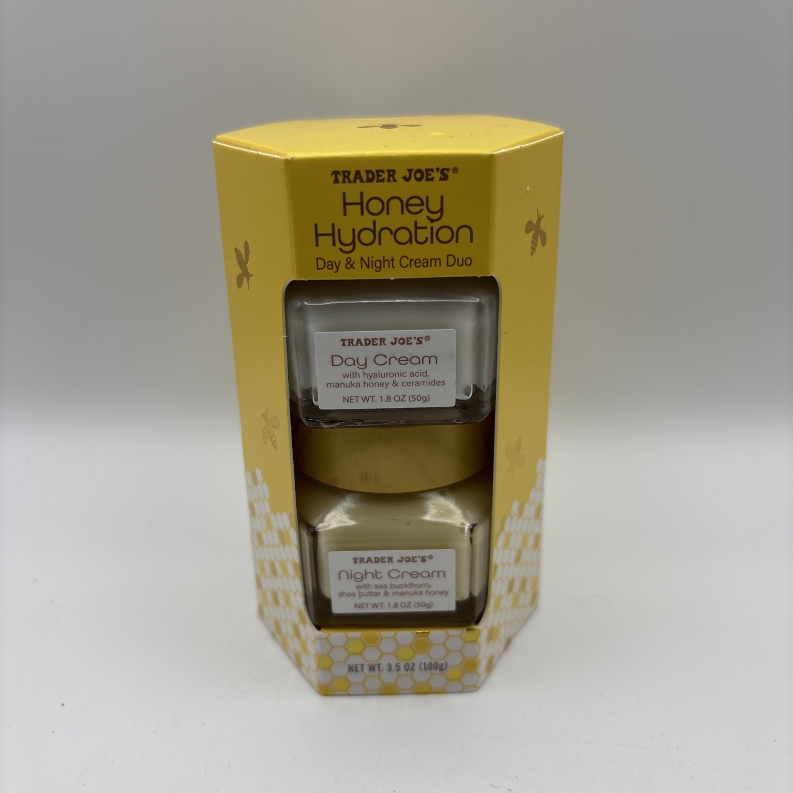 Trader Joe’s Honey Hydration Day & Night Cream Set w Hyaluronic Acid ManukaHoney
