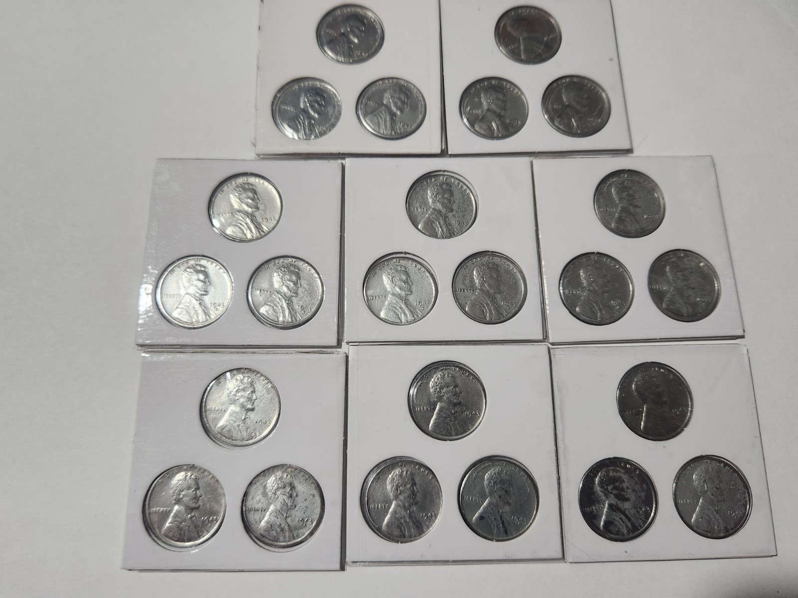 1943 PDS Lincoln Steel Cents - 3 Coins Per Buy It Now