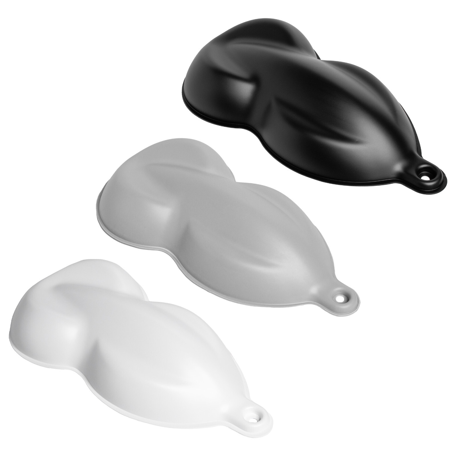 10 Pack Speed Shapes Black / White / Gray - Plastic Paint Model/Display