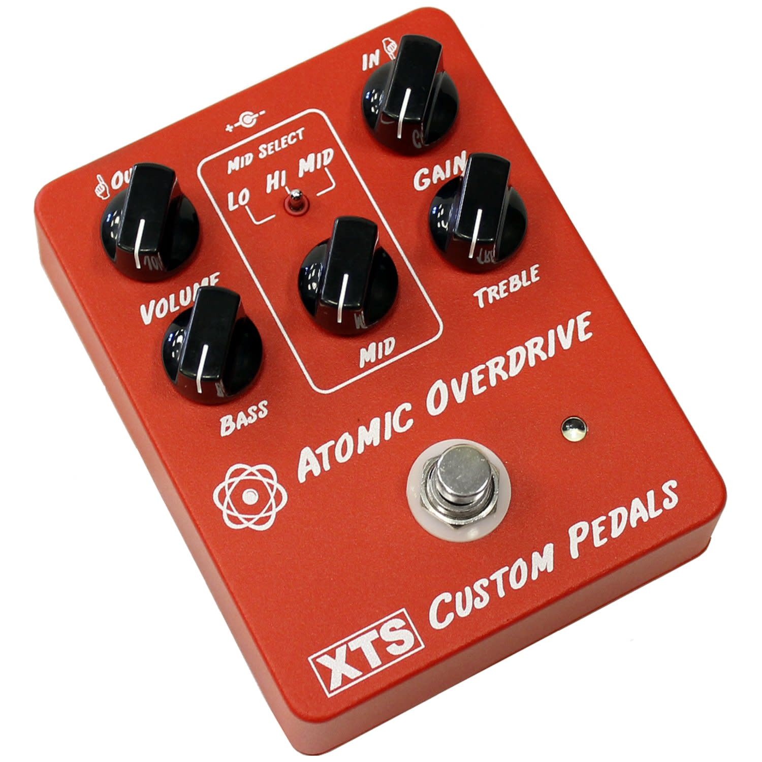 Xact XTS Atomic Overdrive Pedal w/ 3 Guitar Cables