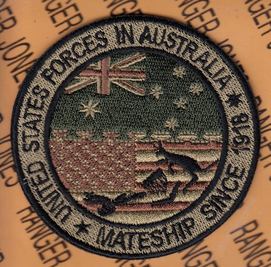 United States Forces Australia Mateship since 1918 ~3.5" OCP NO HOOK patch c/e