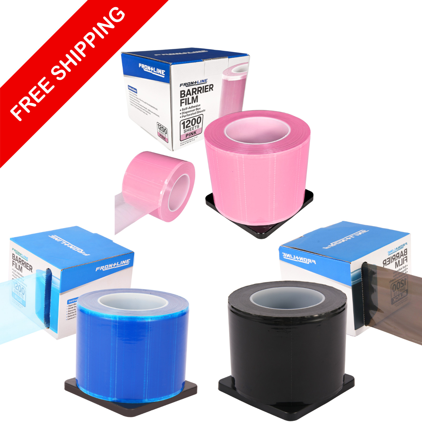Dental Barrier Film 4x6In 1200 Perforated Sheets Dental Medical Tattoo