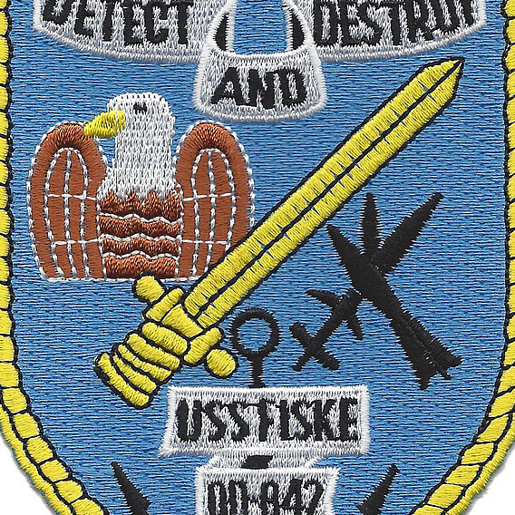 USS Fiske DD-842 Destroyer Ship Patch
