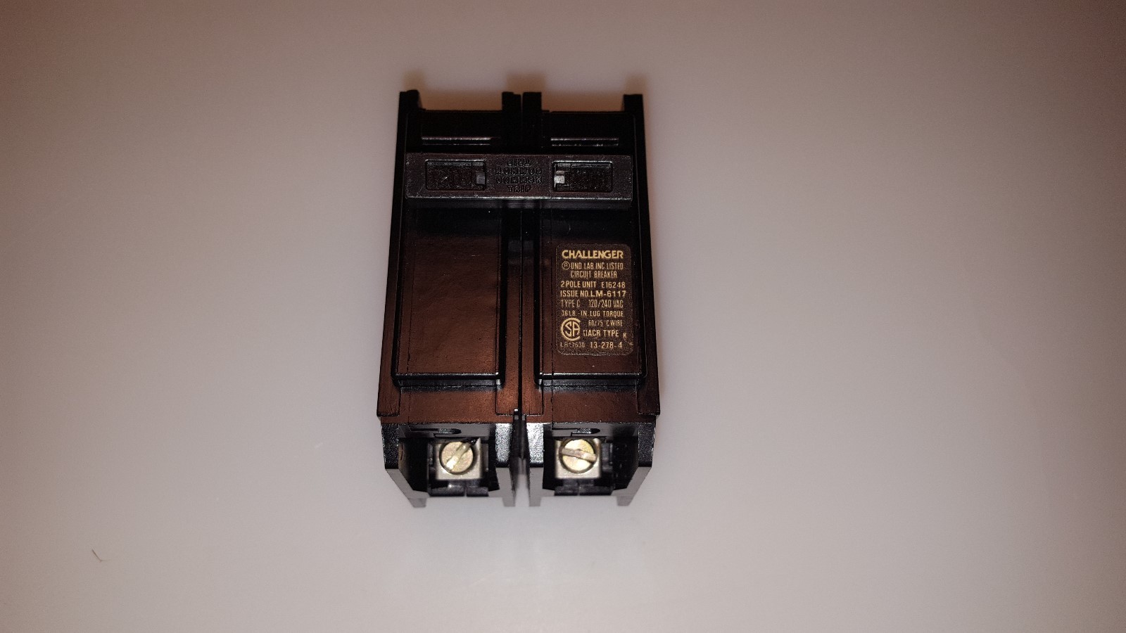 Challenger C220 2 Pole 20 Amp 240 Volt Circuit Breaker