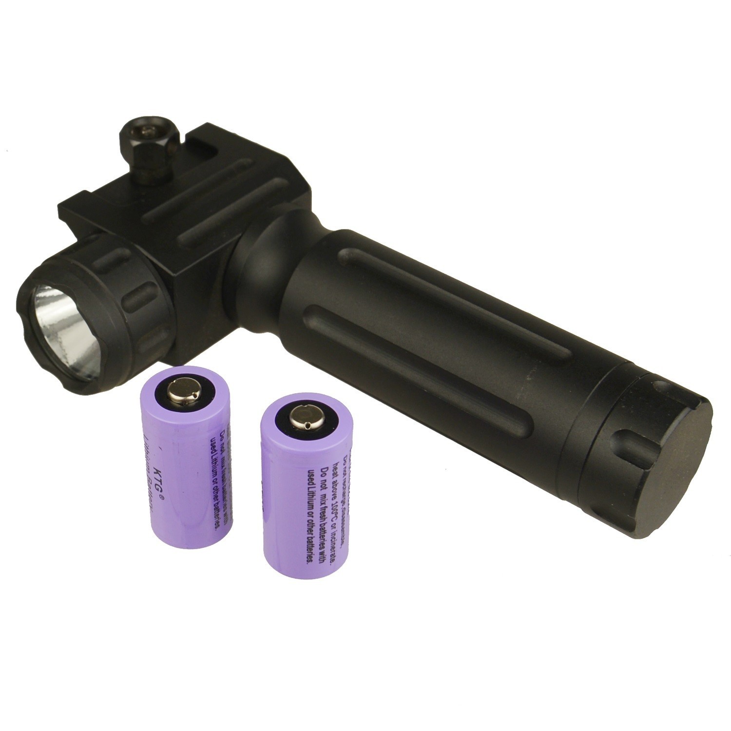 450 Lumens LED Flashlight  Aluminum Handle Weaver Mount
