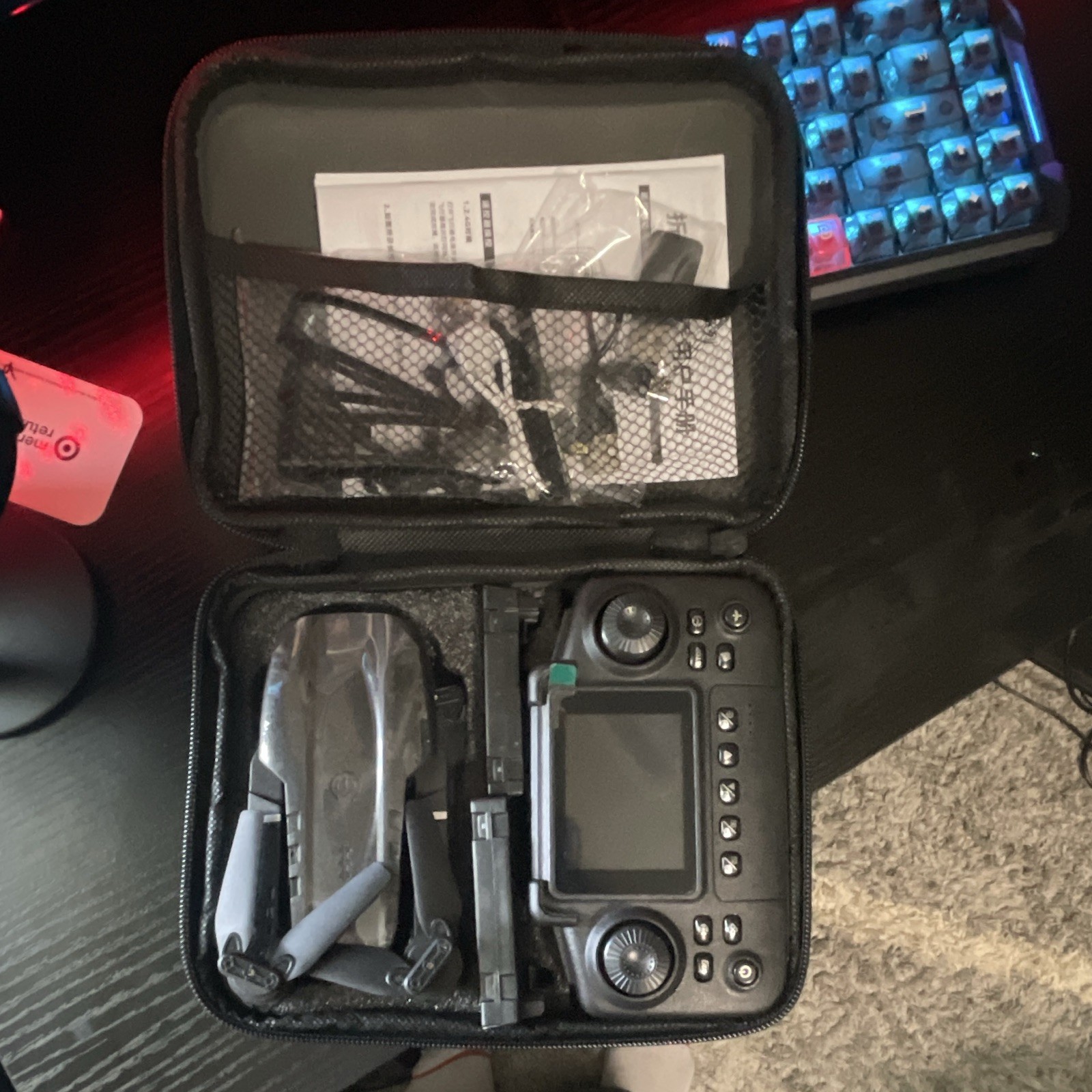 NEW AND UNUSED E99 Foldable Quadcopter Drone w/ Camera, App Control, RTR, Black