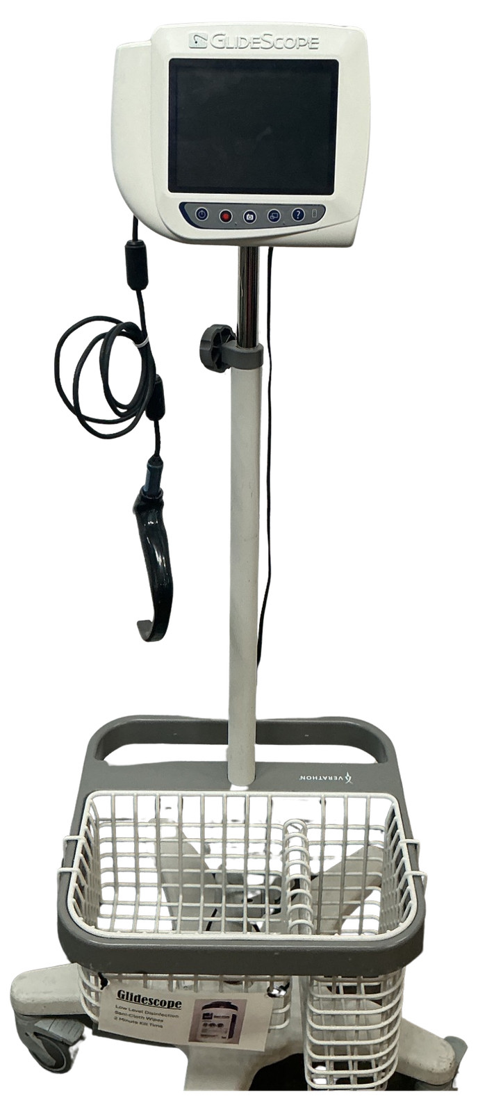 VERATHON GLIDESCOPE VIDEO MONITOR W/ CAMERA & STAND @