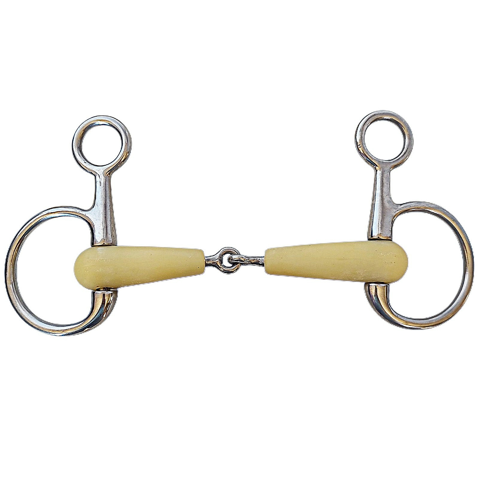 Happy Mouth 464122 Jointed Mouth Boucher Polymer 125 mm Snaffle Bit 5 inch