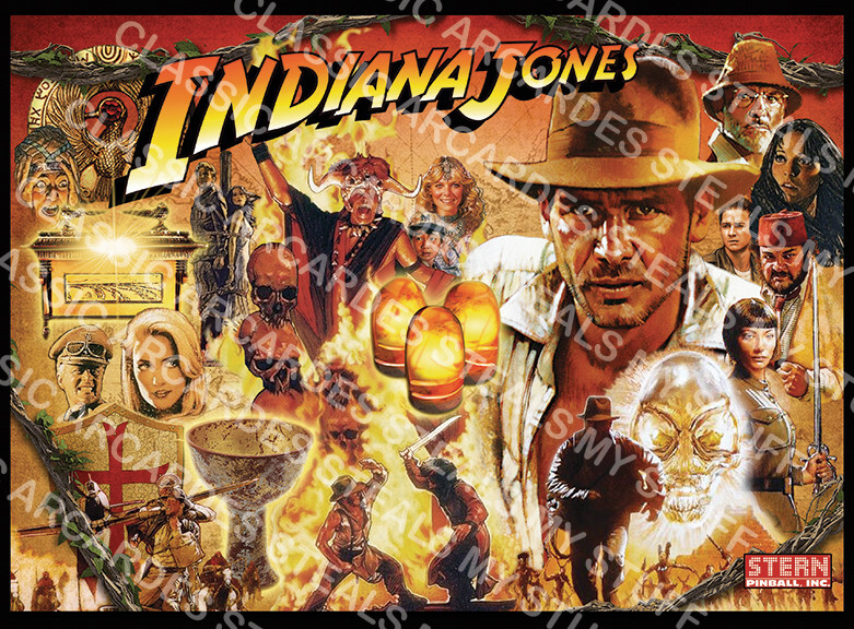 Indiana Jones Pinball Translite
