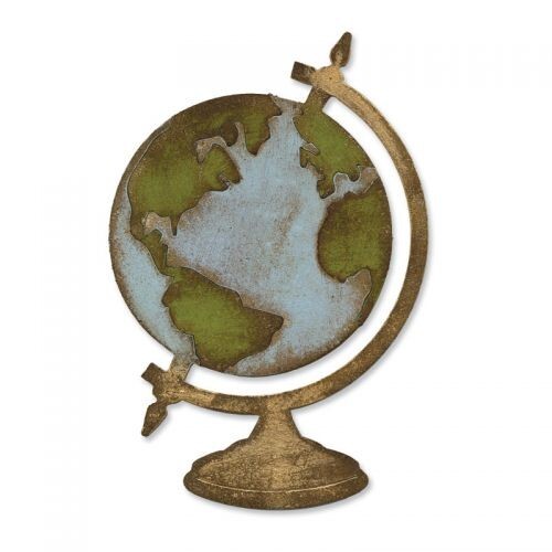 VINTAGE RETIRED TIM HOLTZ BIGZ SIZZIX DIE GLOBE #657832 SCRAPBOOK ALTERATIONS