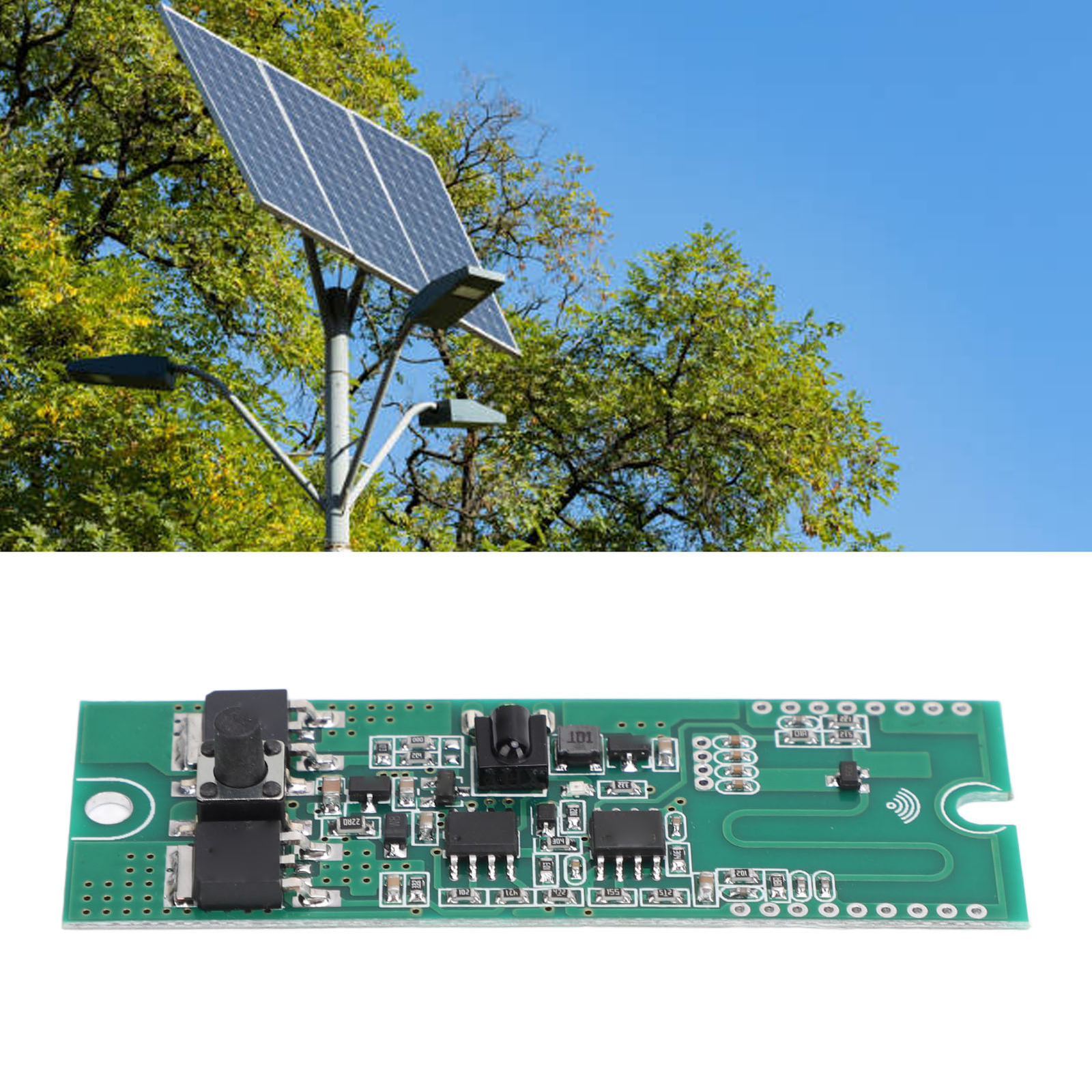 Solar Light Circuit Board Remote Control Human Body Sensing LED Control Module