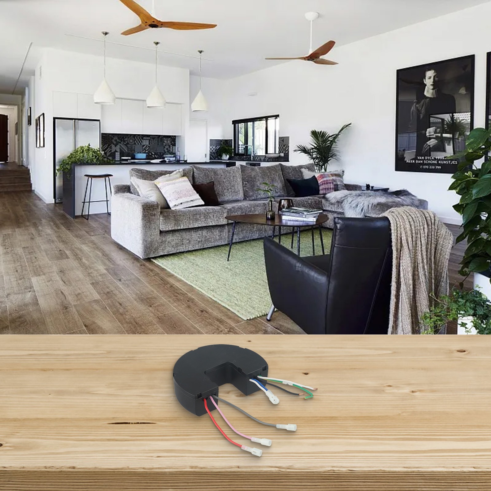Home Ceiling Fan 6-Speed Ceiling Fan Light Ceiling Fan Light Controller