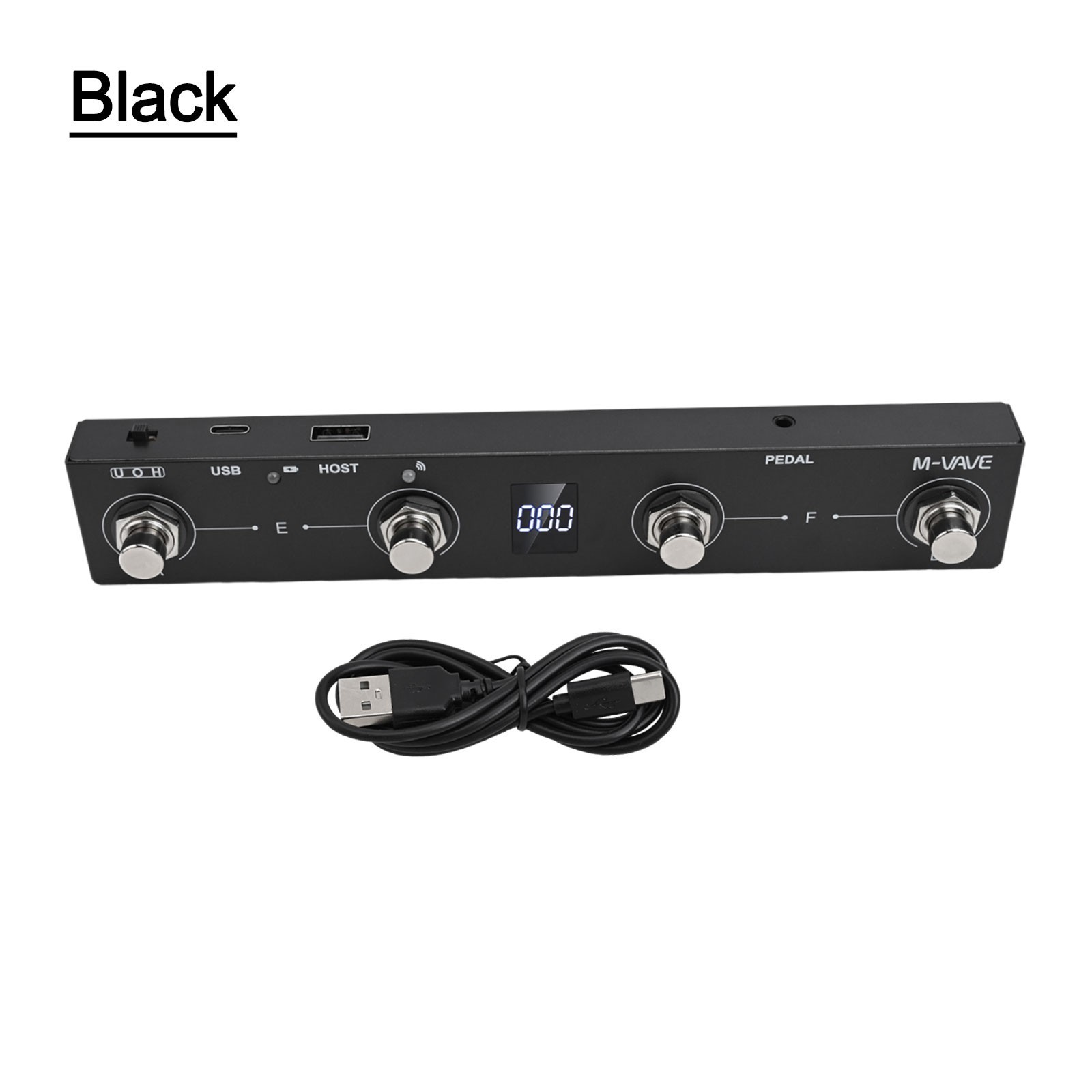 For MIDI Footswitch Controller Rechargeable 4Buttons For-Musicians For MVAVE