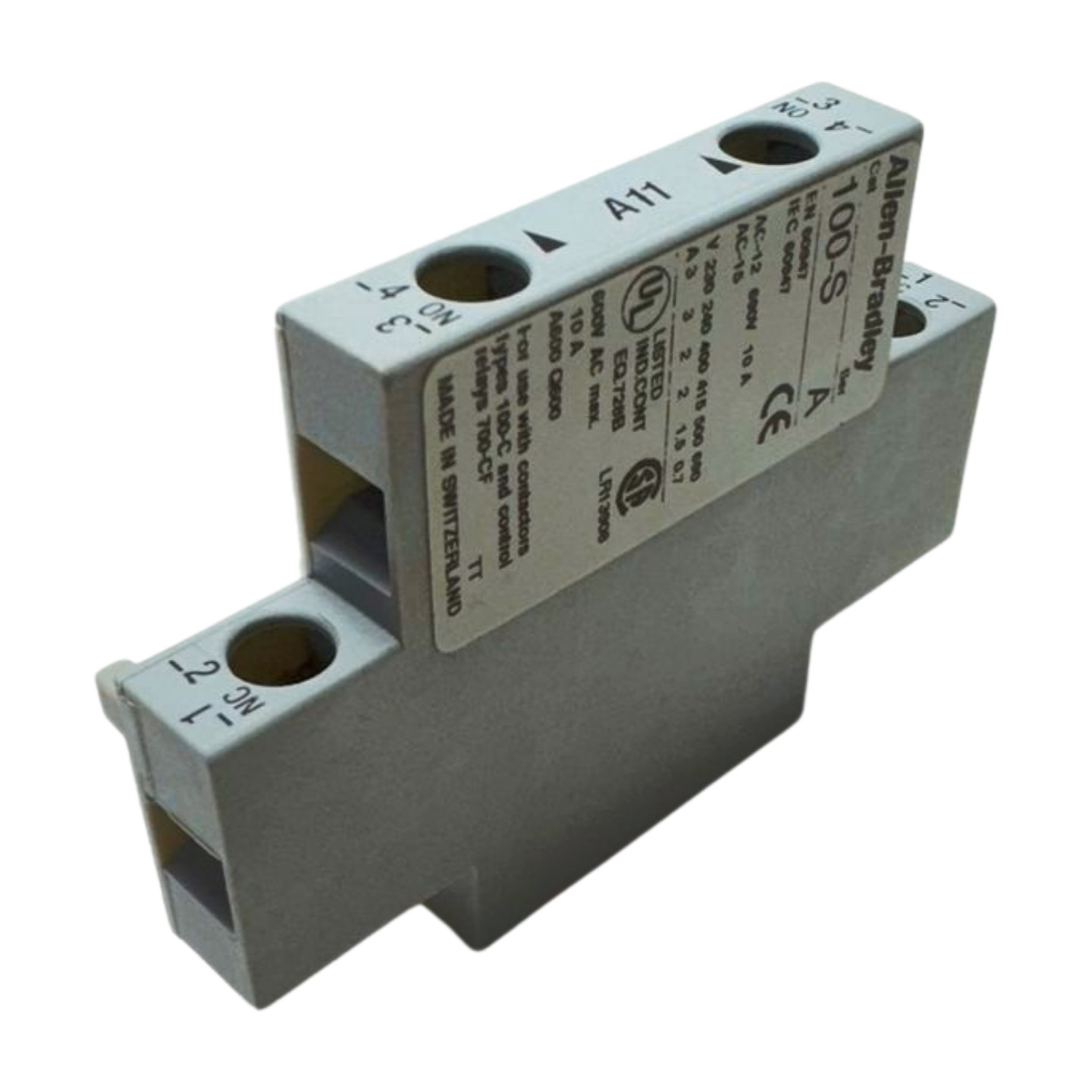 Allen-Bradley 100-SA11 Auxiliary Contact Ser A, AC-12, 690V, 10A *Free Shipping*