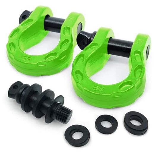 GearAmerica Mega D-Ring Shackles - 68,000 lbs Towing Capacity - Stronger Than