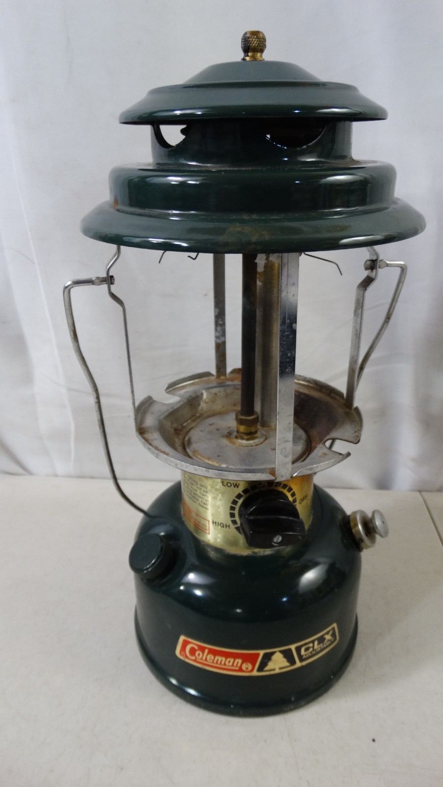 Coleman Lantern Dual Burner 5/85 Model 290 Camping Light Travel Handle Durable