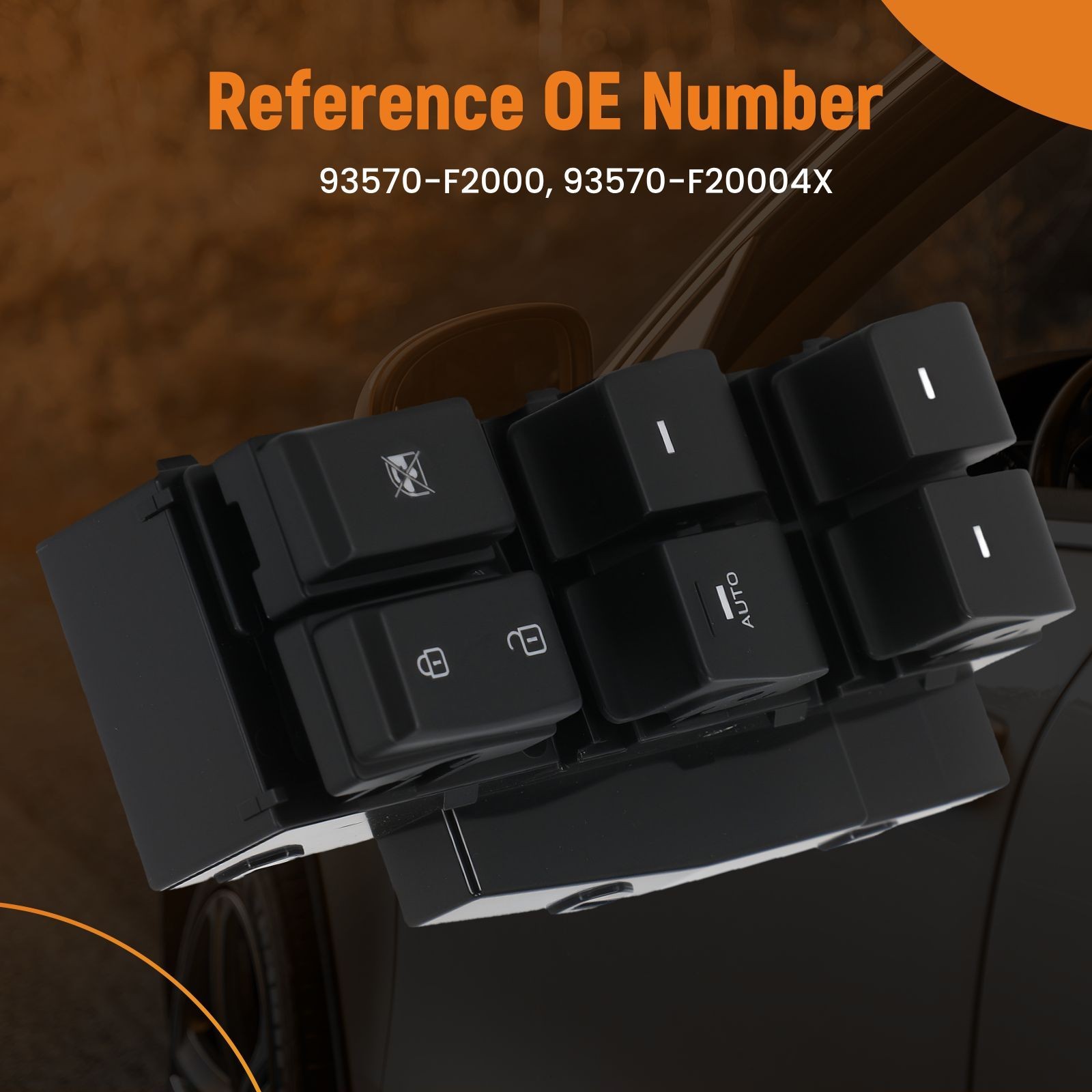 Front Left Power Window Switch For Hyundai Elantra 2017-2020 93570-F20004X