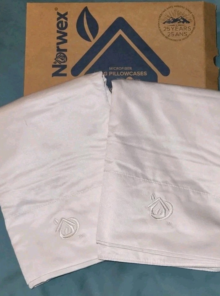 Norwex King Size 40" × 21 Pillowcases Softner Then Satin Microfiber Luxury