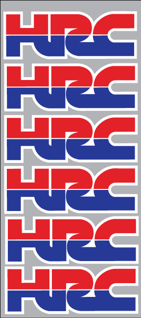 6 Honda HRC Decal Decals Sticker Stickers Graphics CRF CR XR CBR NEW
