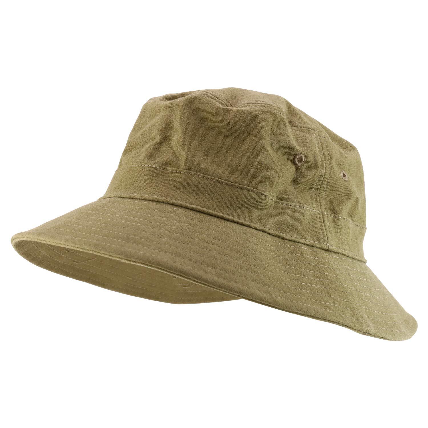 XXL - XXXL Oversize Pigment Dyed Cotton Short Brim Bucket Hat  -Free Shipping