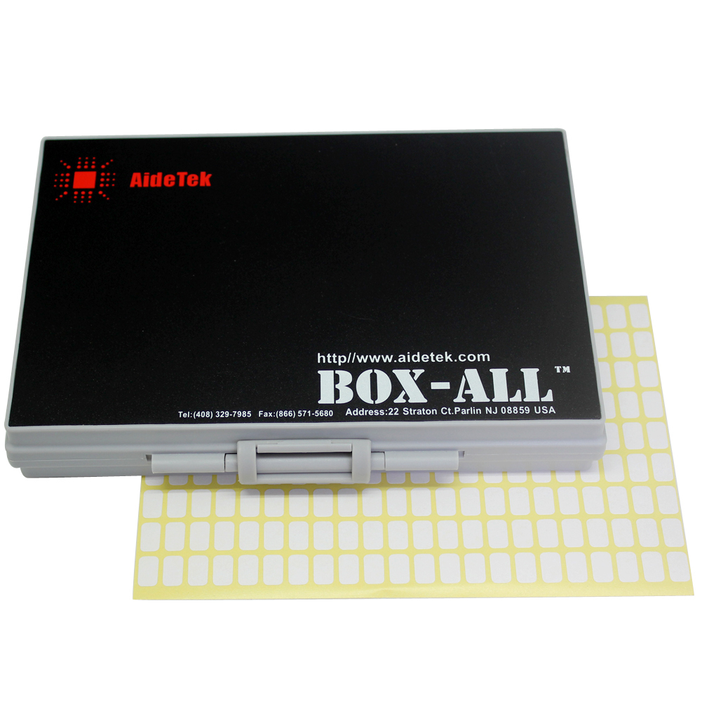 3 AideTek BOX-ALL-144 Enclosure box surface mount Components Organizer lid label