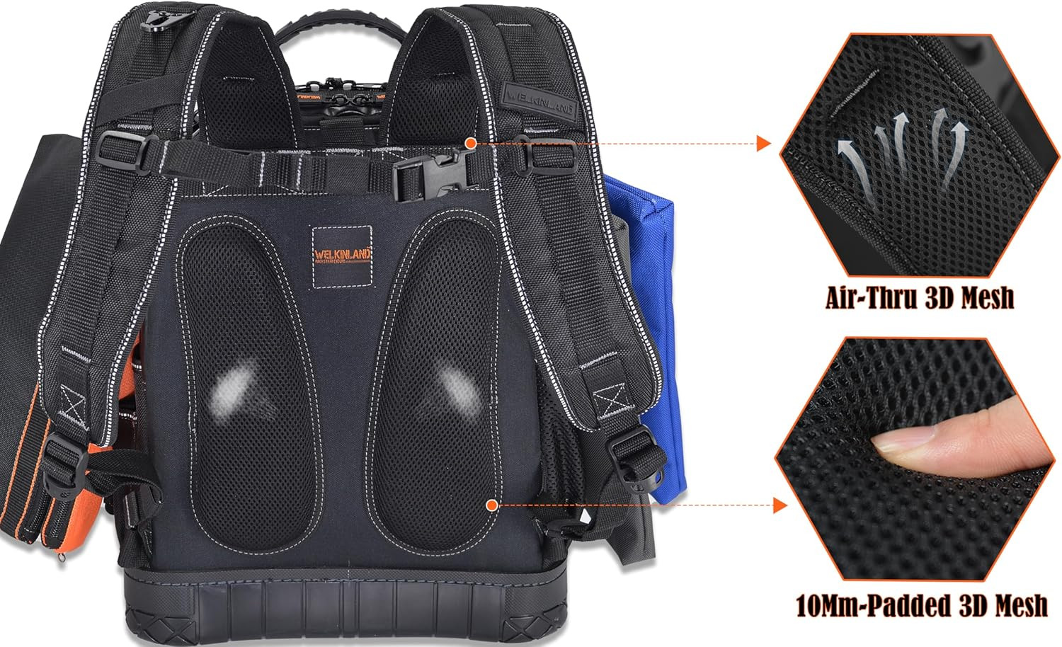 Chic Tool Backpack with 4 Pouches for Ultimate Storage and Organization