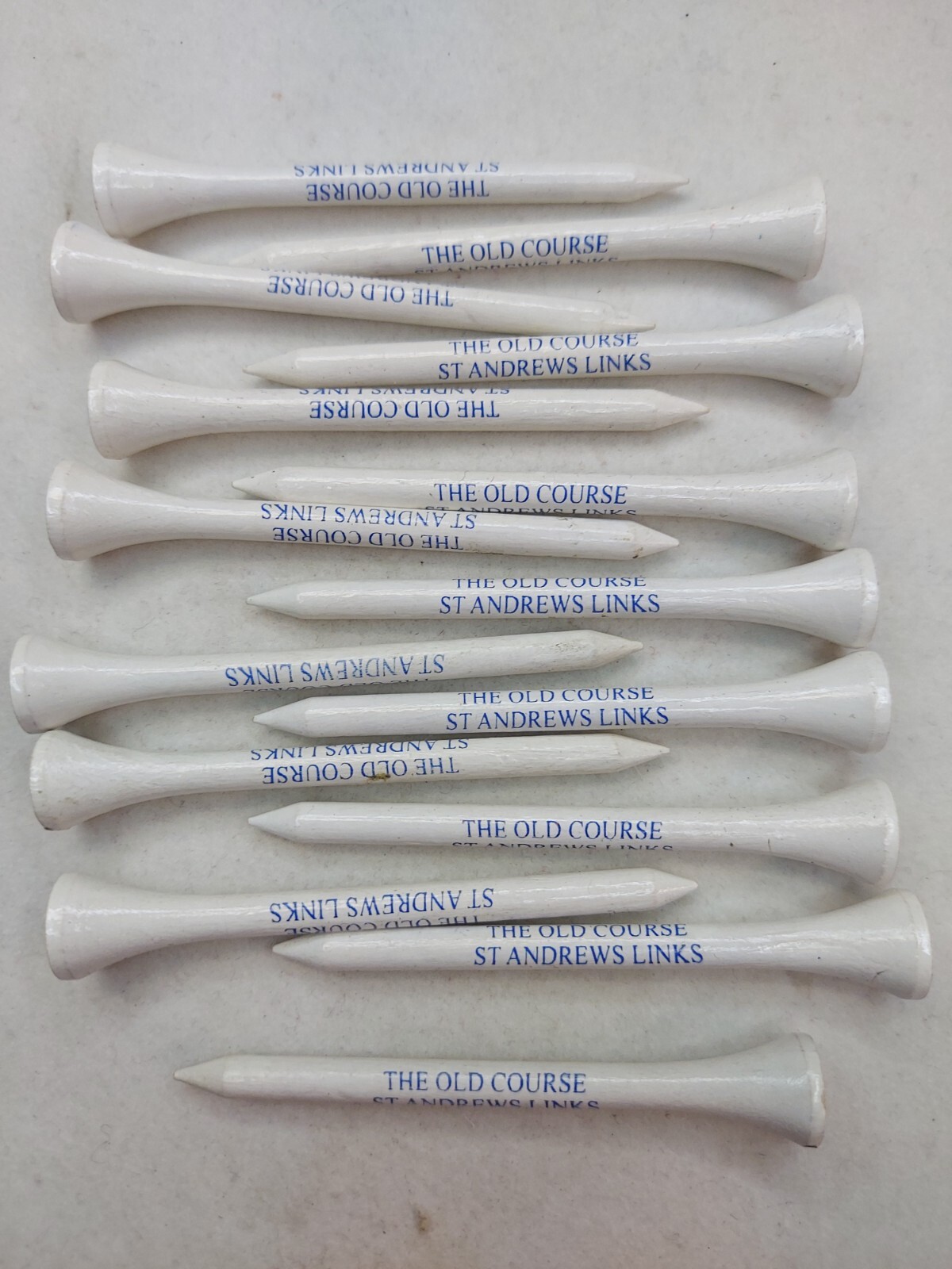 Vintage Lot Of 15 Golf Tees The Old Course St Andrews Links Wooden