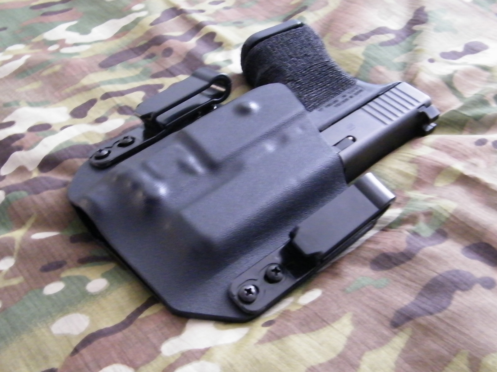 G-Code IWB Black Injection Molded Belt Clips 1.75"