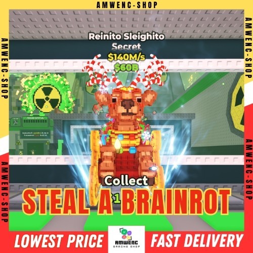 Steal A Brainrot - Reinito Sleighito Random Mutation/Traits Or Normal