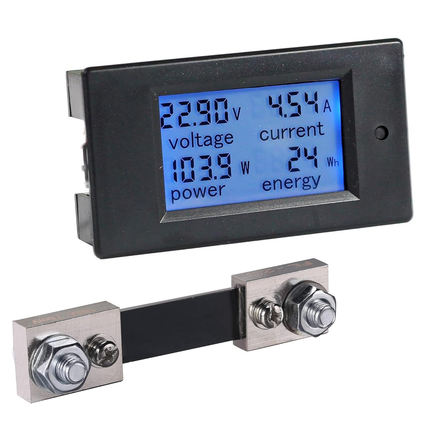 DC 8-100V 0-100A LCD Display Digital Current Voltage Power Energy Meter Multimet