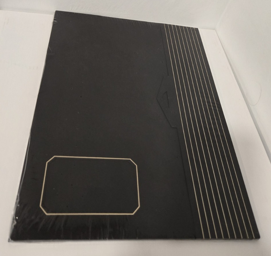 Oxford Braxton Series 4 Pack Premium Business Portfolios Black Gold Letter New