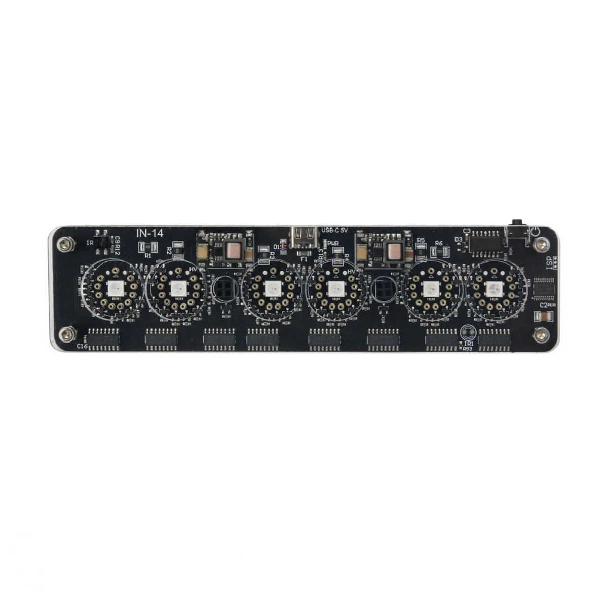 IN-14 6-Digit Nixie Tube Clock Desktop Clock Advanced Version w/ Remote Control