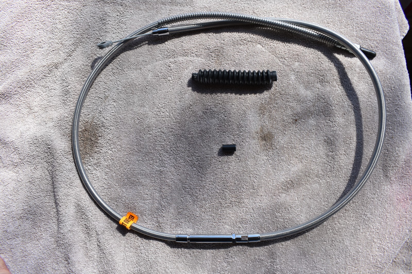 Drag Specialties Braided Clutch Cable 63.5" Clear Coated  #0652-0523 PLEASE READ
