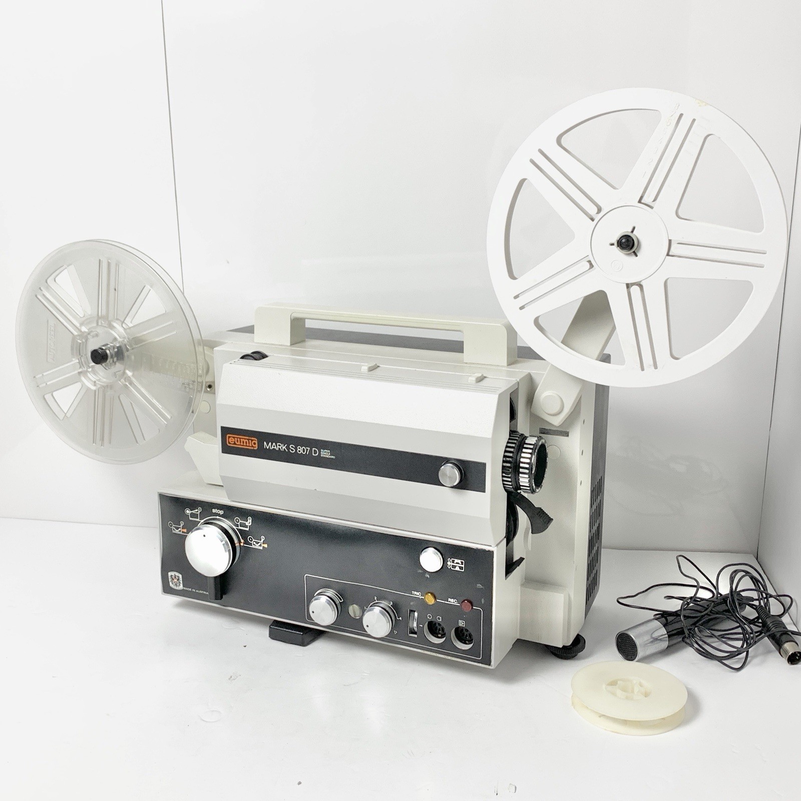 EUMIG Super / 8mm Movie Film Projector Mark S 807D Powers On / Read