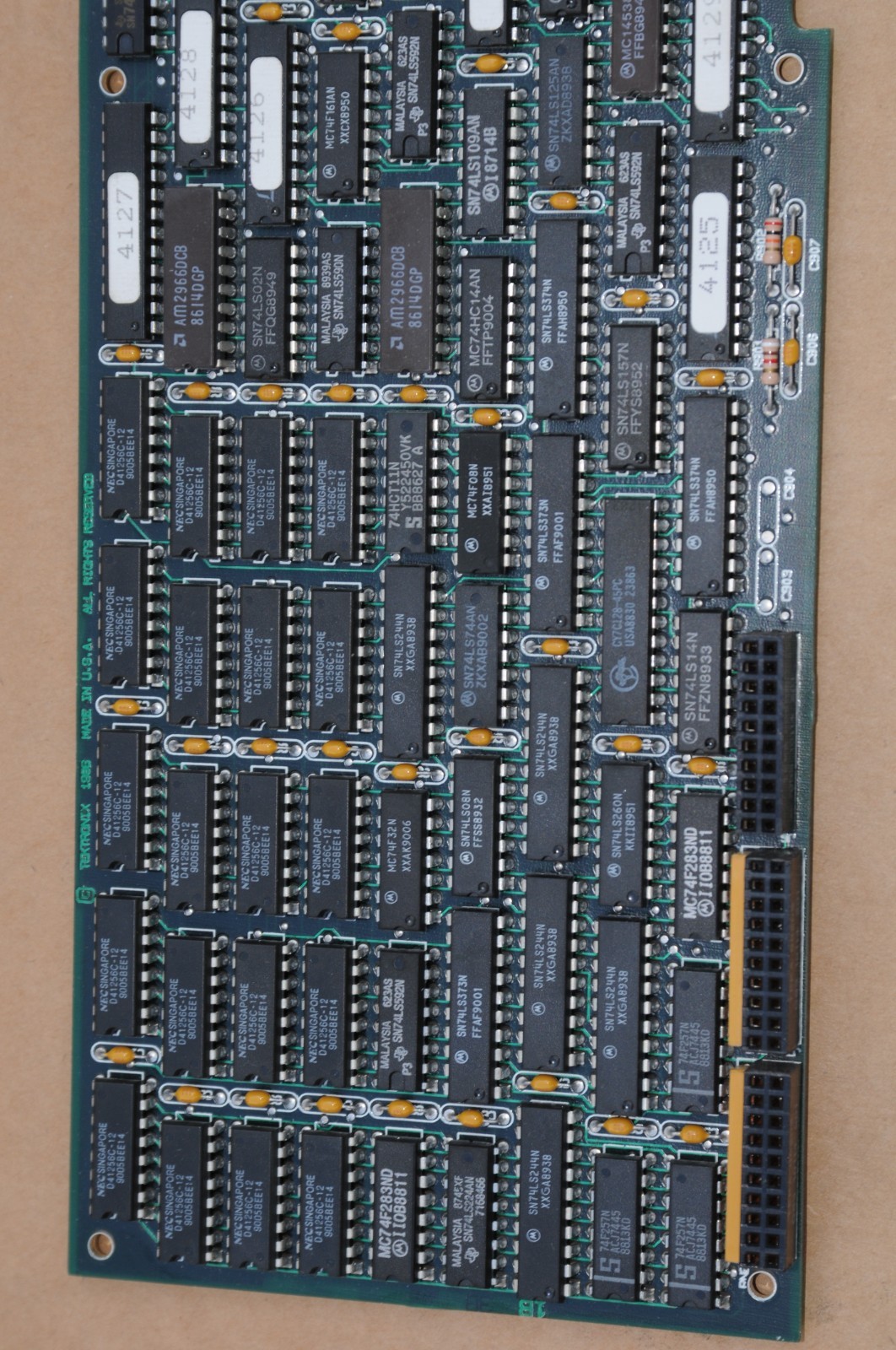 TEKTRONIX PC BOARD, M/N PB-9229-01, SAMPLE INPUT/OUTPUT BOARD, USED, UNTESTED