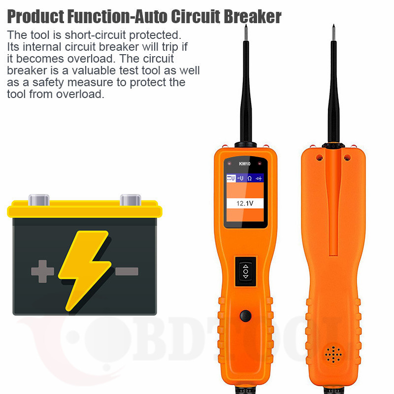 Car Circuit Battery Tester Electrical AVOmeter Detection Probe Diagnostic Tool
