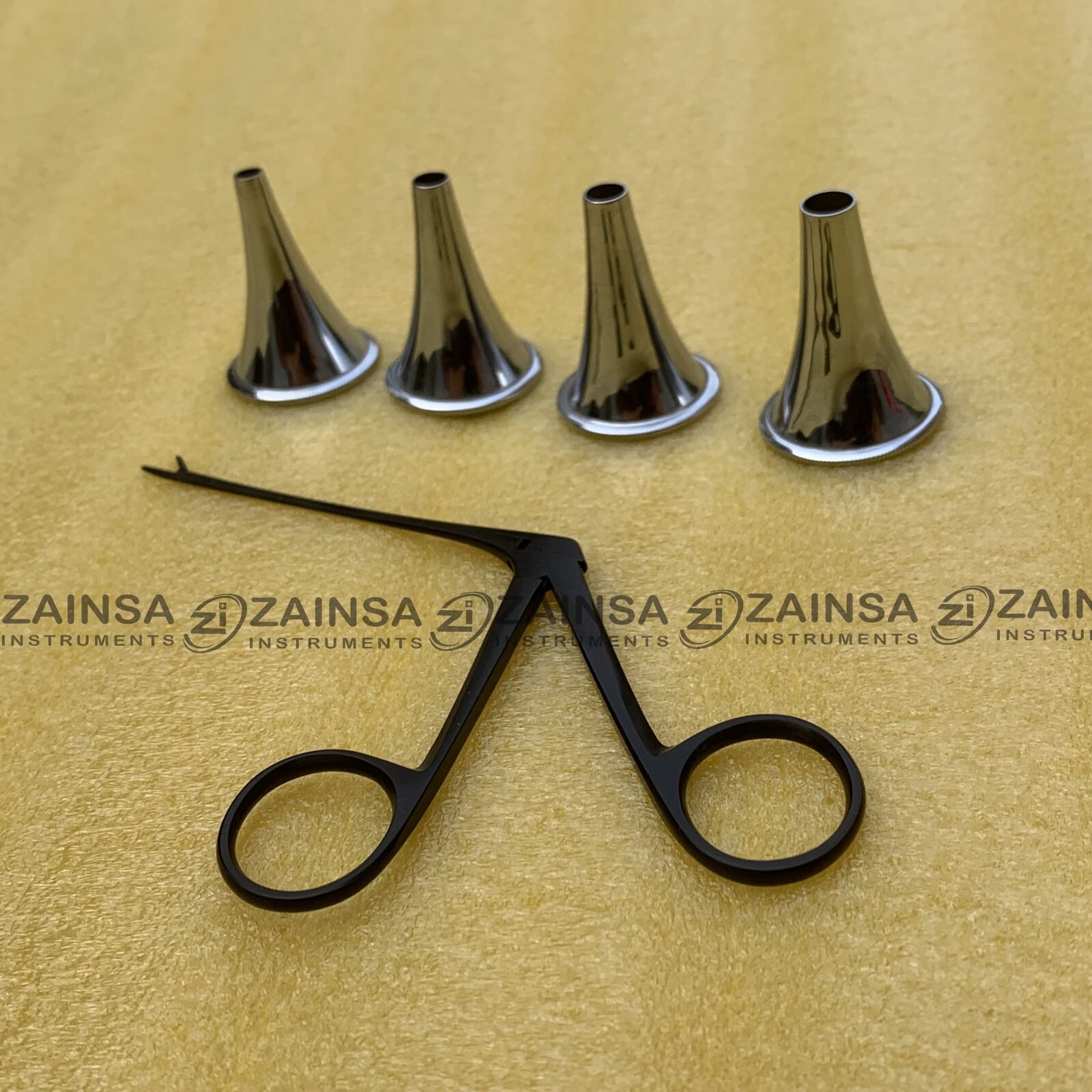 4pc Set Hartmann Ear Speculum Micro Alligator 3" ENT Surgical Nasal Instruments