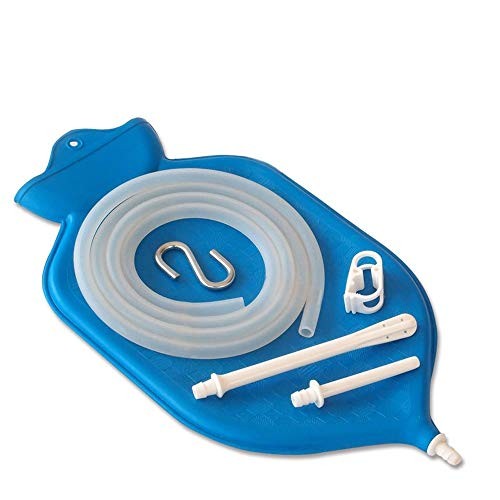 HealthAndYoga Superior Enema Bag Kit - 2 Quart Fountain Open Top – Silicone