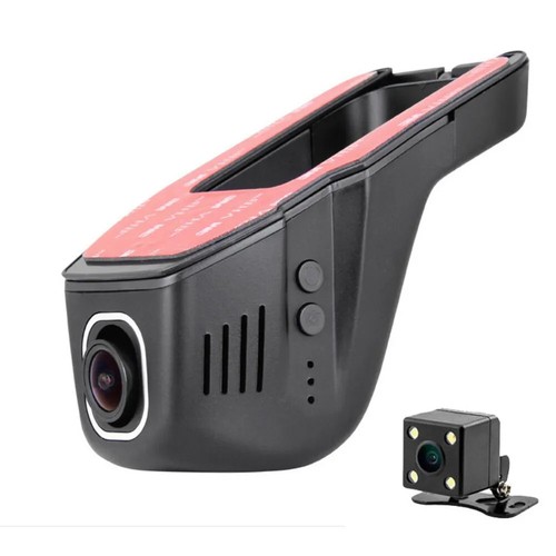 Car Driving Video Recorder DVR Dual Lens 12V GPS Night Vision with Rear Camera
