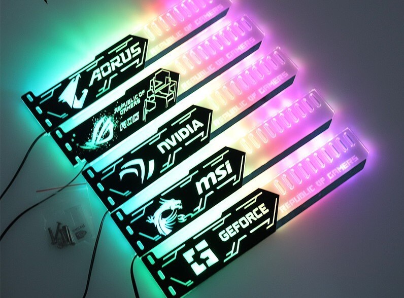 ARGB GPU Bracket Holder & Graphics Card Support Asus MSI Aorus Gigabyte5V 3pin