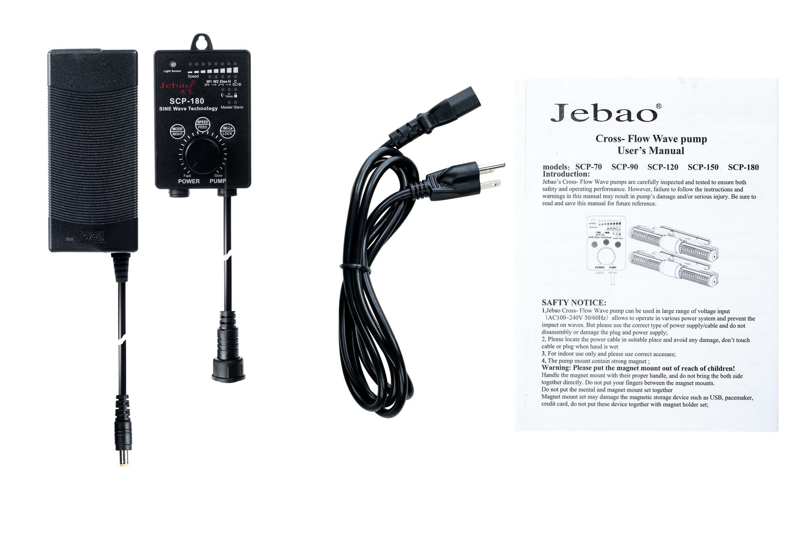 Jebao SCP-180 Sine Cross Flow Pump Wave Maker with Controller
