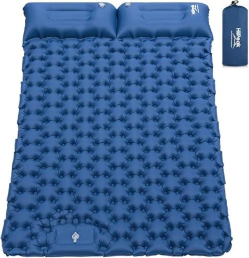 Sleeping Pad for Camping- Ultralight Inflatable Sleeping Mat New Blue Double