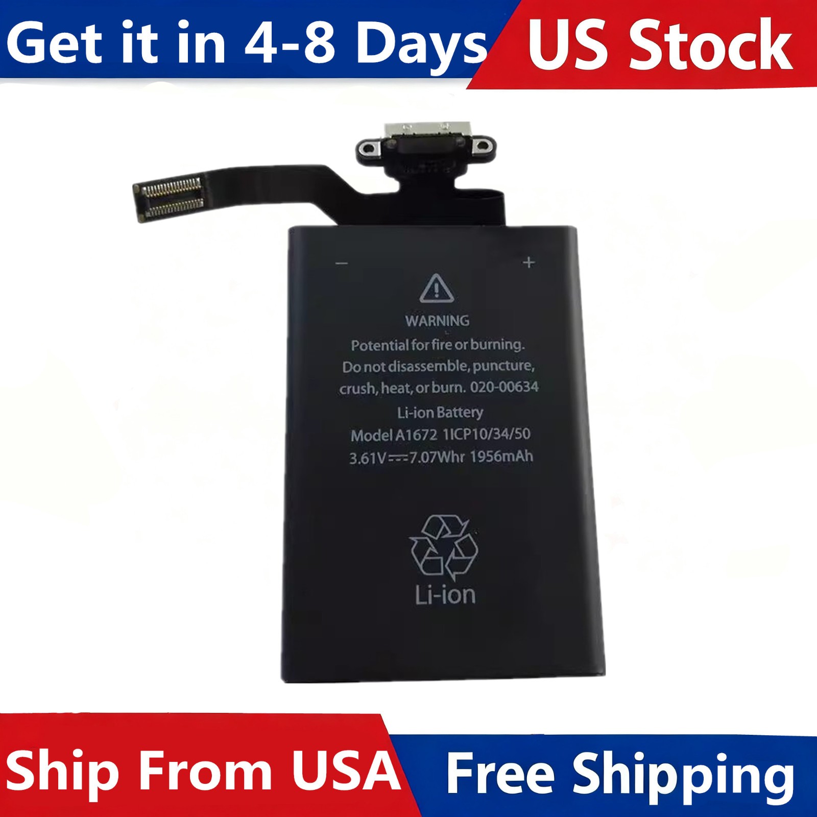 A1657 A1672 Li-Ion Battery For Apple Magic Mouse 2, 1956mAh 3.61V