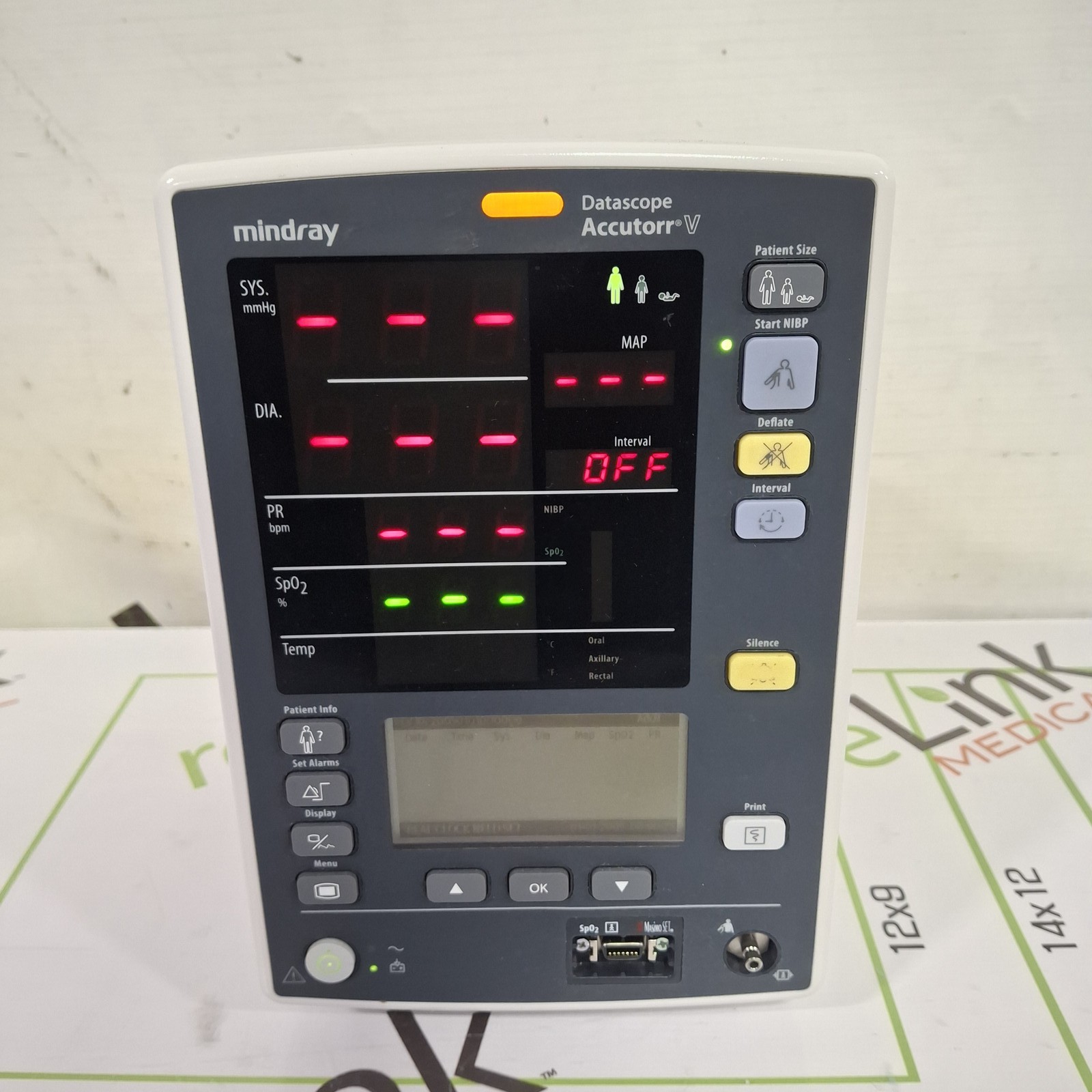 Mindray Datascope Accutorr V Vital Signs Monitor